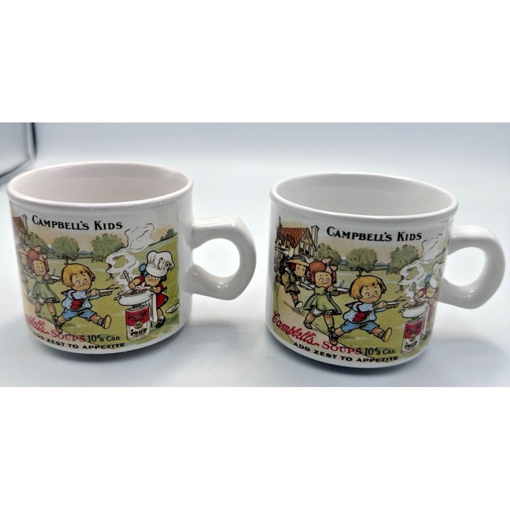 Westwood Vintage 1994 campbell's  soup kids mugs set of 2